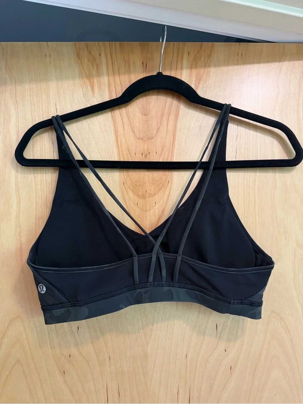 Lululemon Athletica Camo Strappy Sports Bra